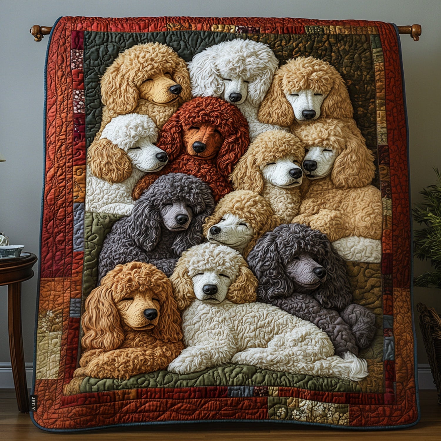 Posh Poodles Quilted Blanket Holiday Duvet Covers Best Christmas Gift Ideas
