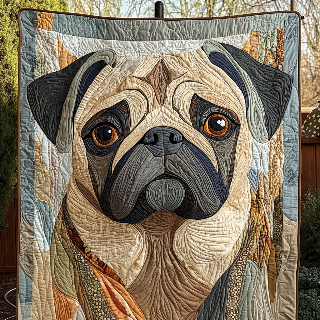 Pug Face Fantasy Quilted Blanket Good Bed Sets Best Gifts For Pug Lovers