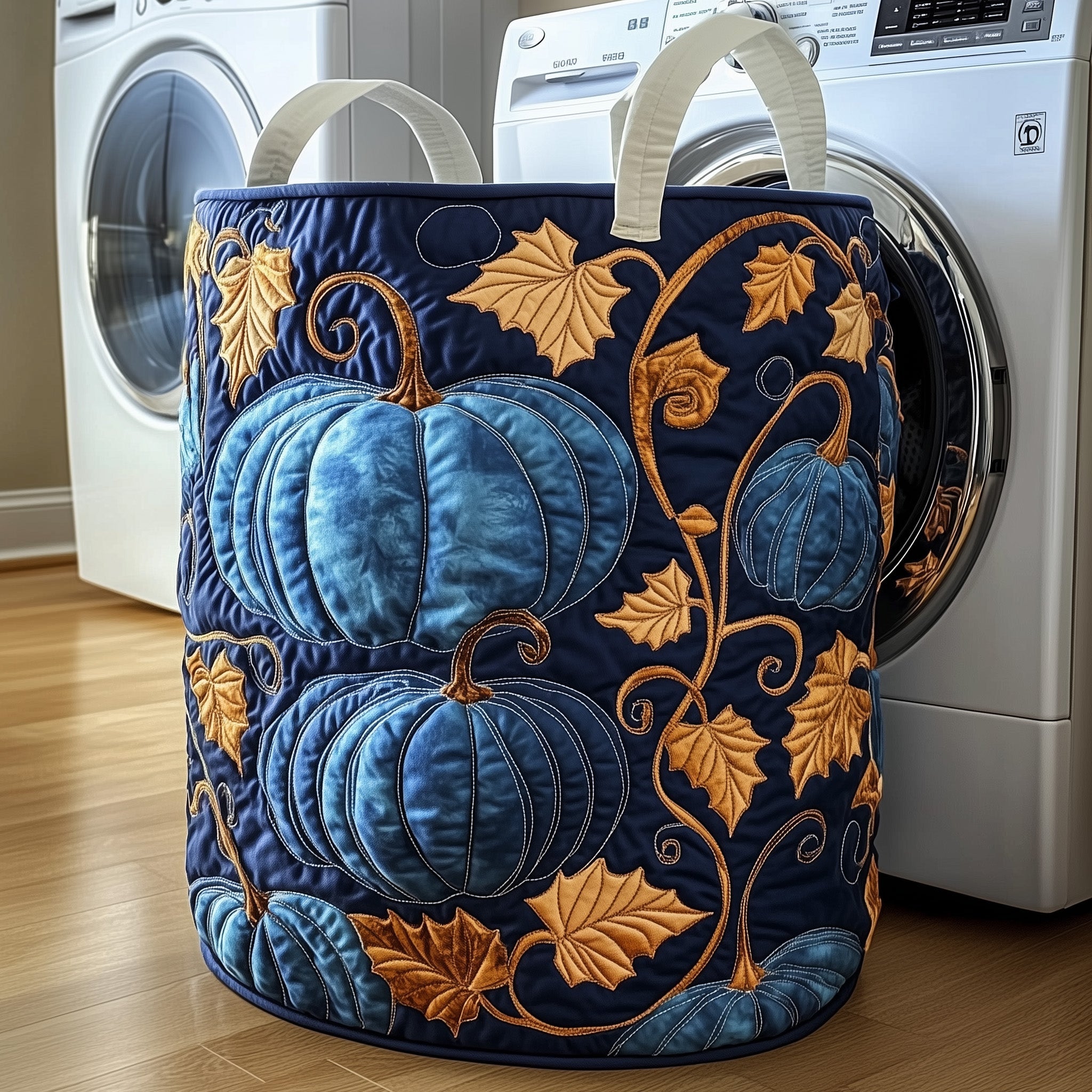Pumpkin Haven Quilted Laundry Basket Lovely Present For Pumpkin Lovers