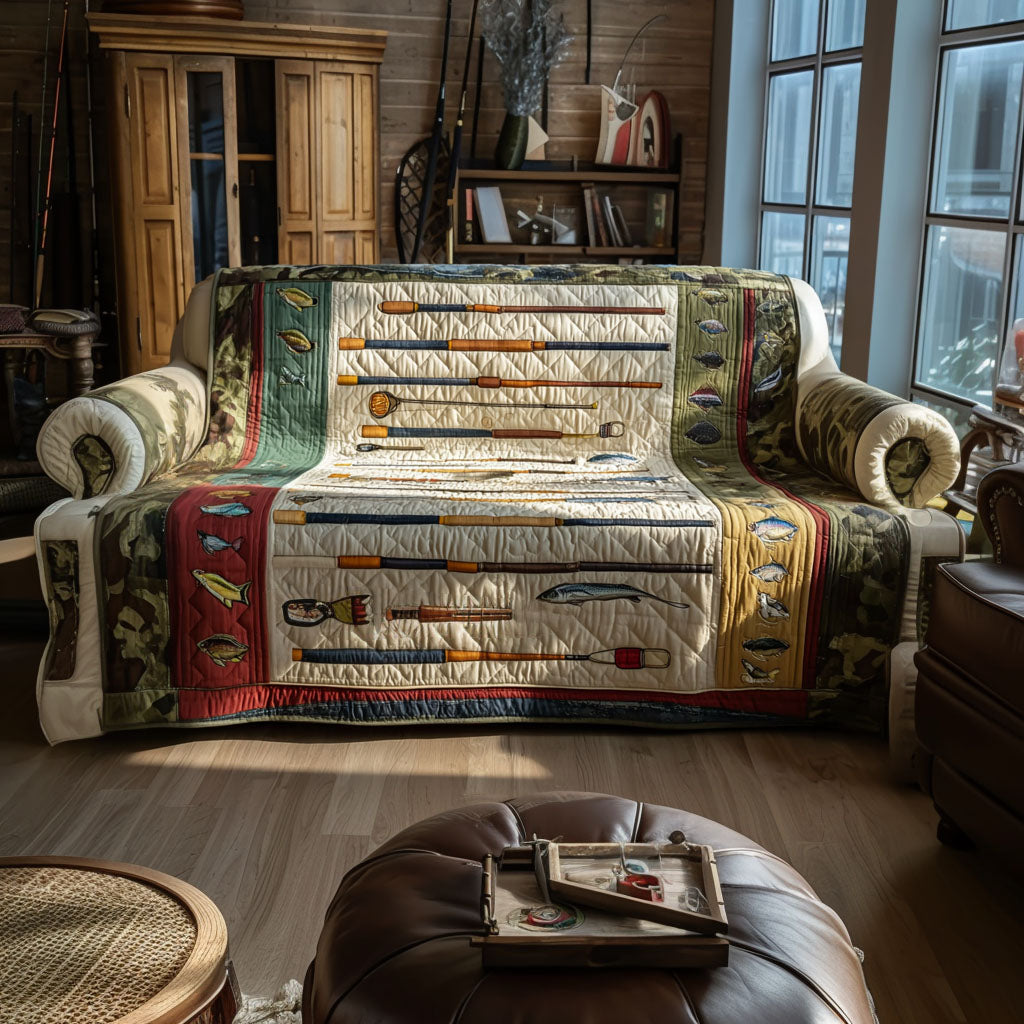 Quiet Cast Quilted Sofa Cover Couch Protector Stepdad Gifts For Father's Day