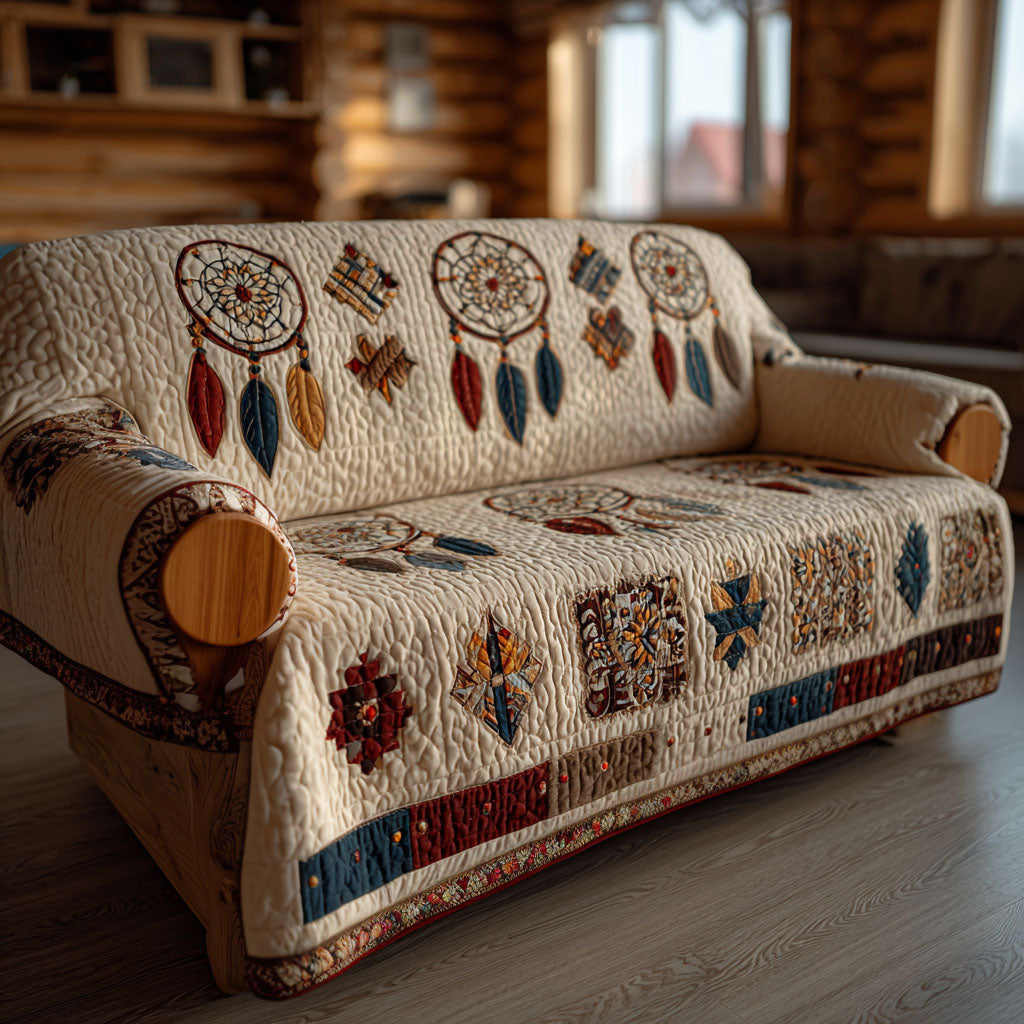 Quiet Desert Dreams Quilted Sofa Cover Couch Covers Native American Mother'S Day Gifts