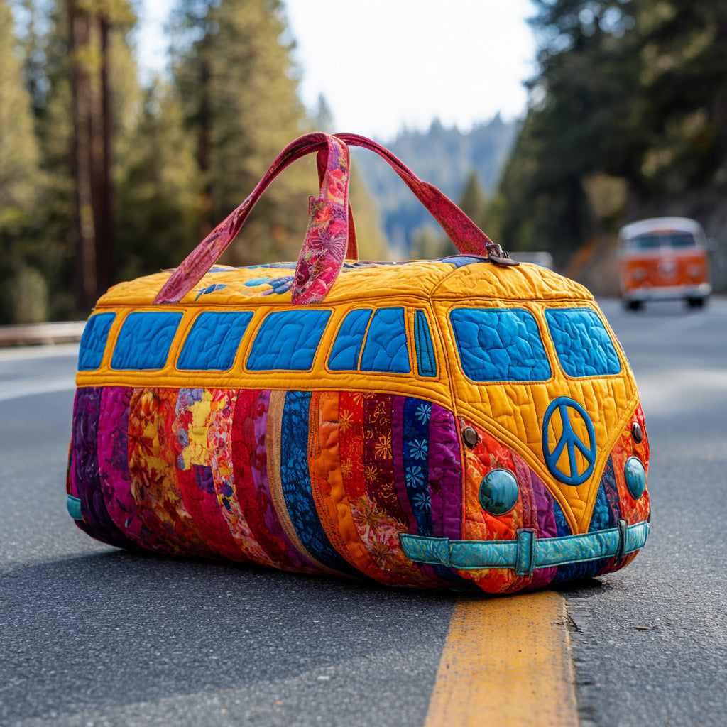 Rainbow Ride Quilted Duffle Bag Best Travel Duffel Bag Women Christmas Ideas For Hippies
