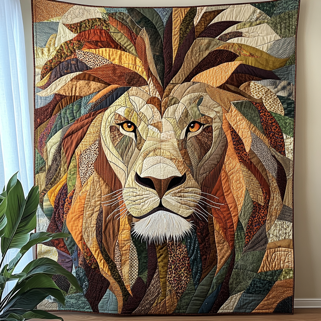Regal Roar Quilted Blanket Bedroom Decor Best Father's Day Gifts