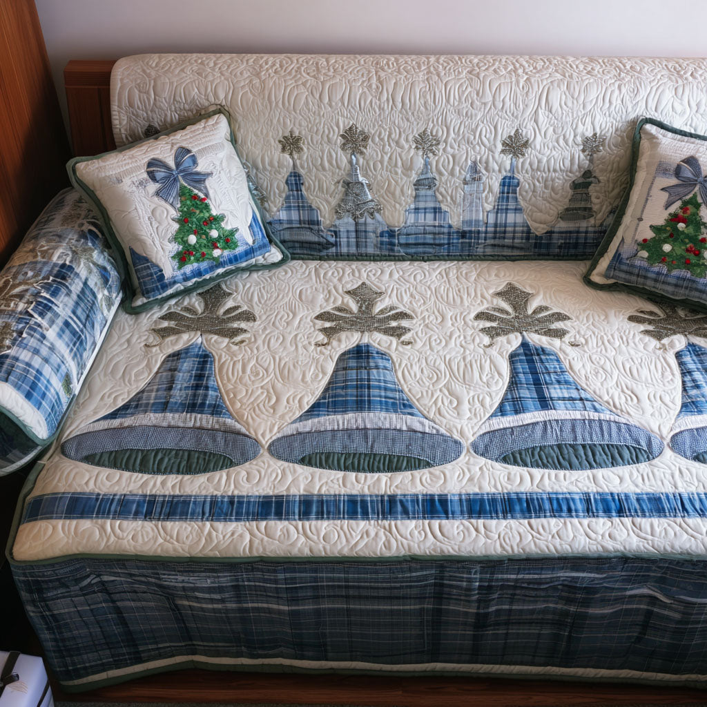 Ringing Joy Quilted Sofa Cover Recliner Couch Covers Last Minute Christmas Gifts