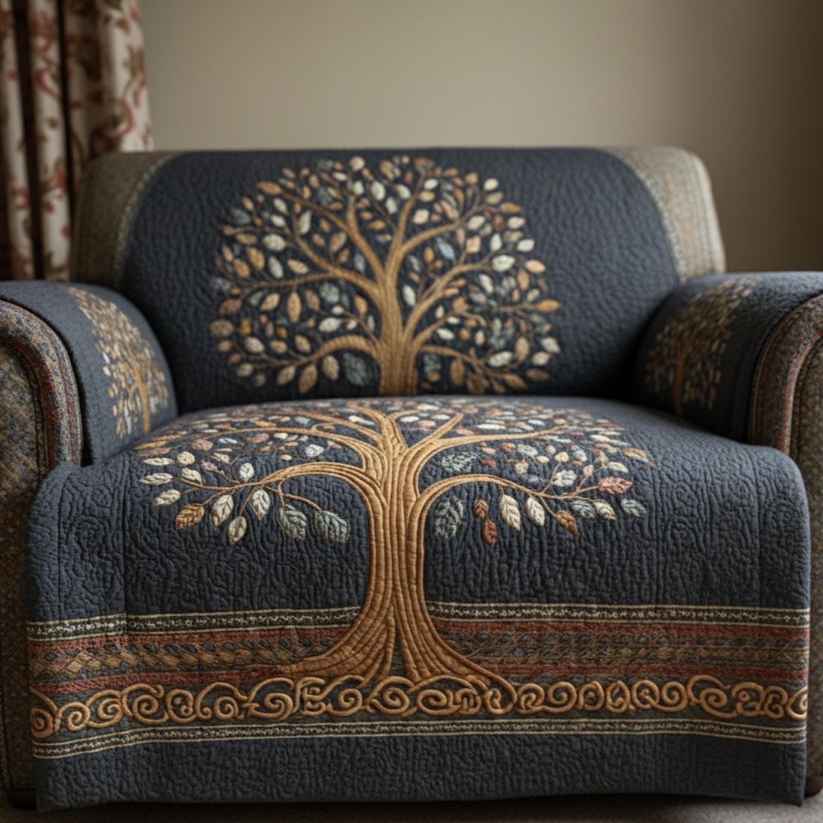 Rooted Life Quilted Sofa Cover Sofa Couch Cover Tree Of Life Gifts For Adults