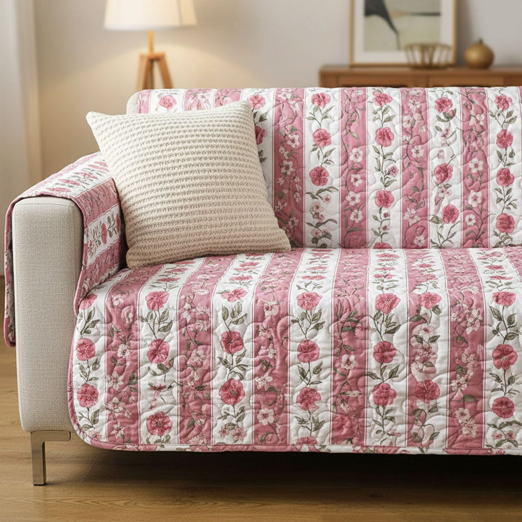 Rose Cottage Quilted Sofa Cover Sofa Seat Covers Good Mothers Day Gifts