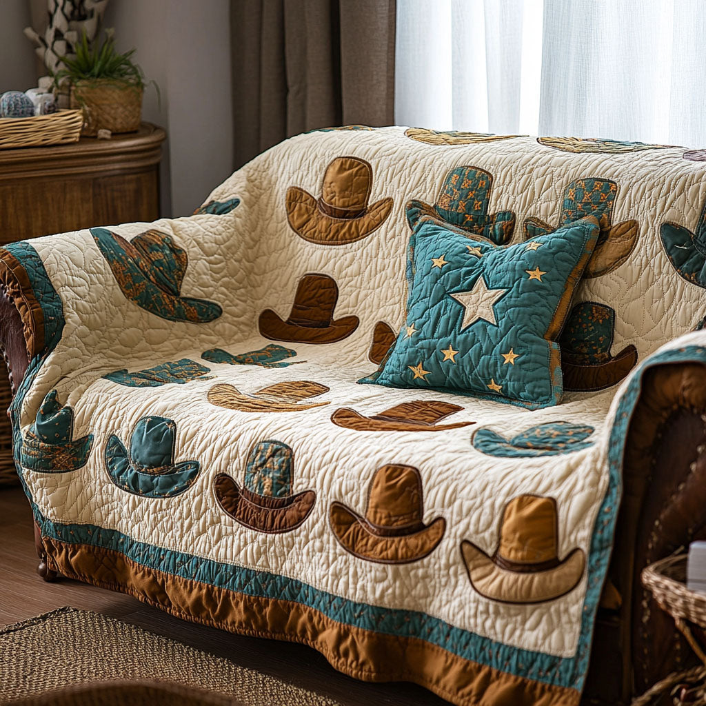 Rustic Charm Quilted Sofa Cover Couch And Loveseat Covers Cowboy Christmas Gifts