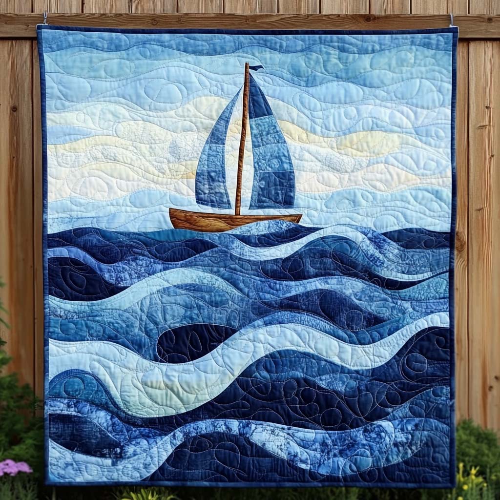 Sailing Waves Quilted Blanket Good Bed Sets Gifts For My Mom