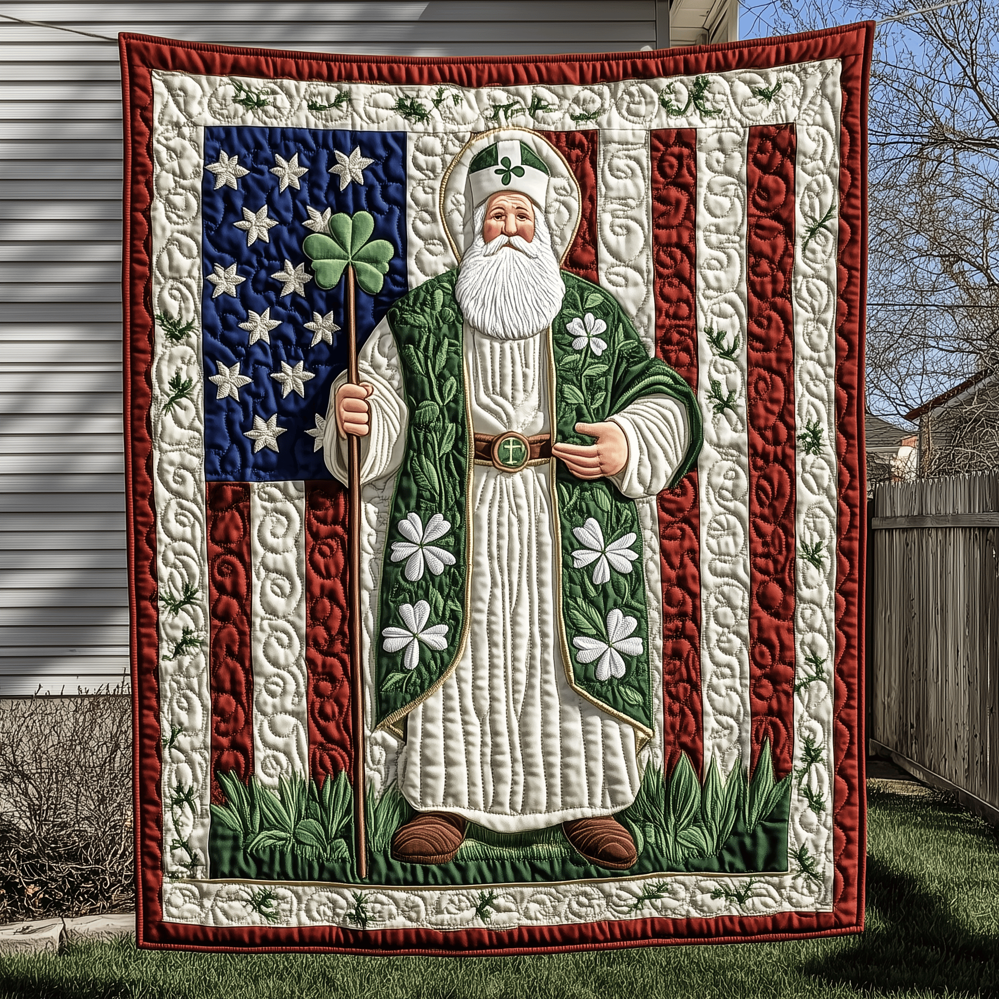 Saint Patrick Quilted Blanket Best Throws For Sofas Irish Gifts For Men