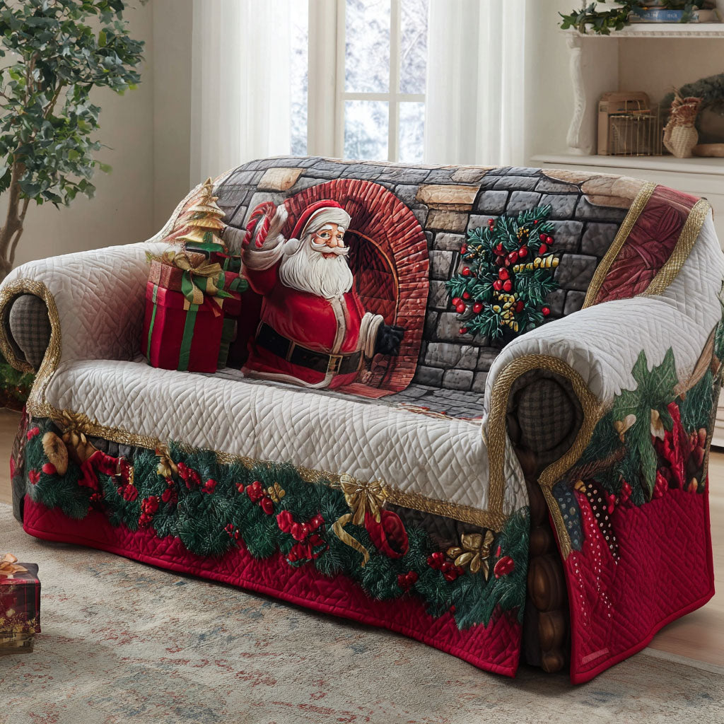 Santa Cabin Comfort Quilted Sofa Cover Sofa Furniture Slip Covers Best Book Related Gifts