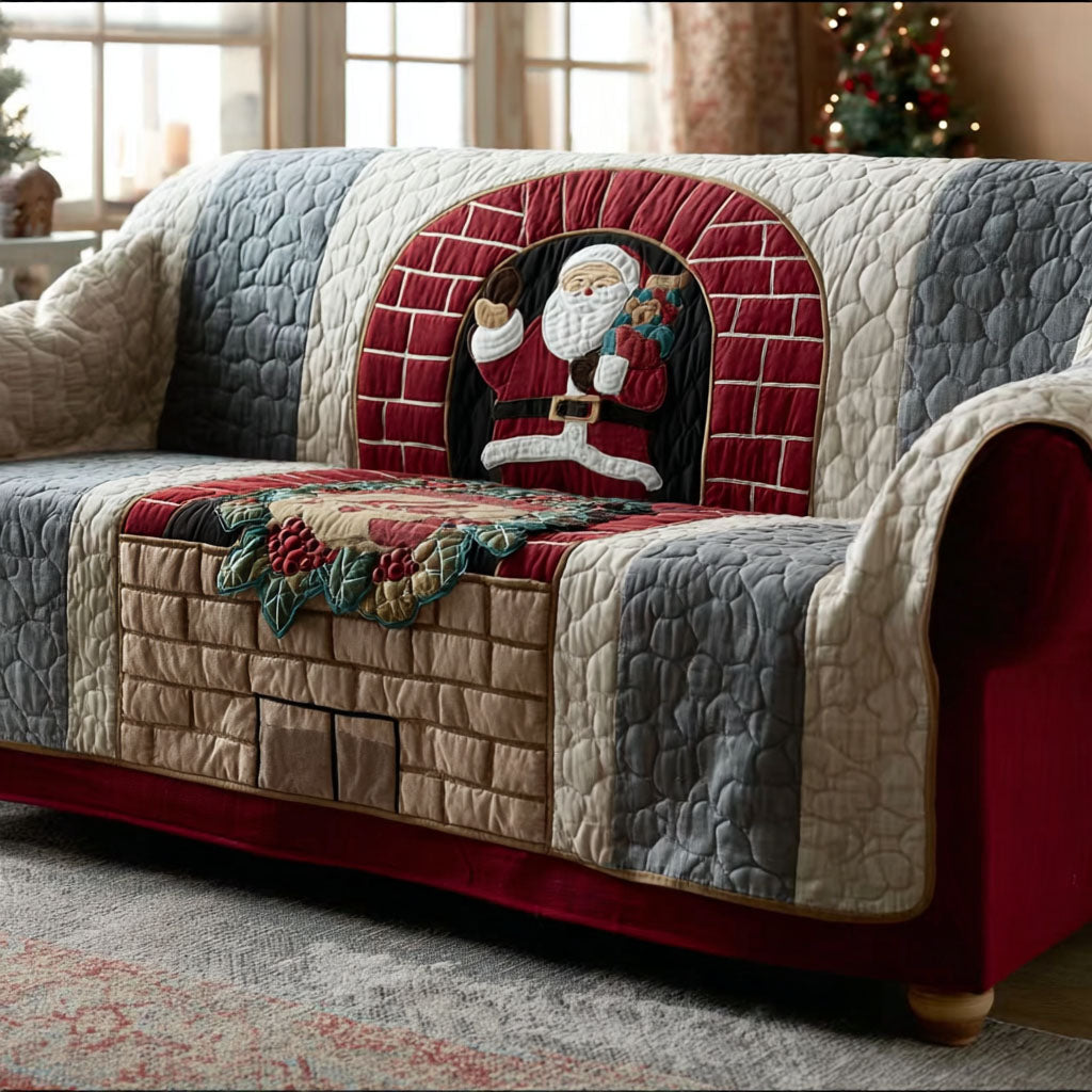 Santa Claus Lounge Quilted Sofa Cover Awesome Couch Covers Great Book Lover Gifts