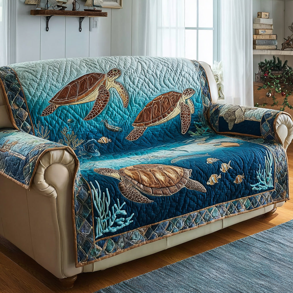 Sea Turtle Quilted Sofa Cover Best Sofa Covers Best Gifts For The Beach Lover