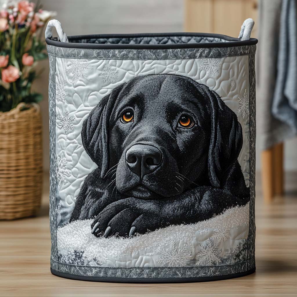 Shadow Rest Quilted Laundry Basket High-Quality Quilted Laundry Hamper for Family Use