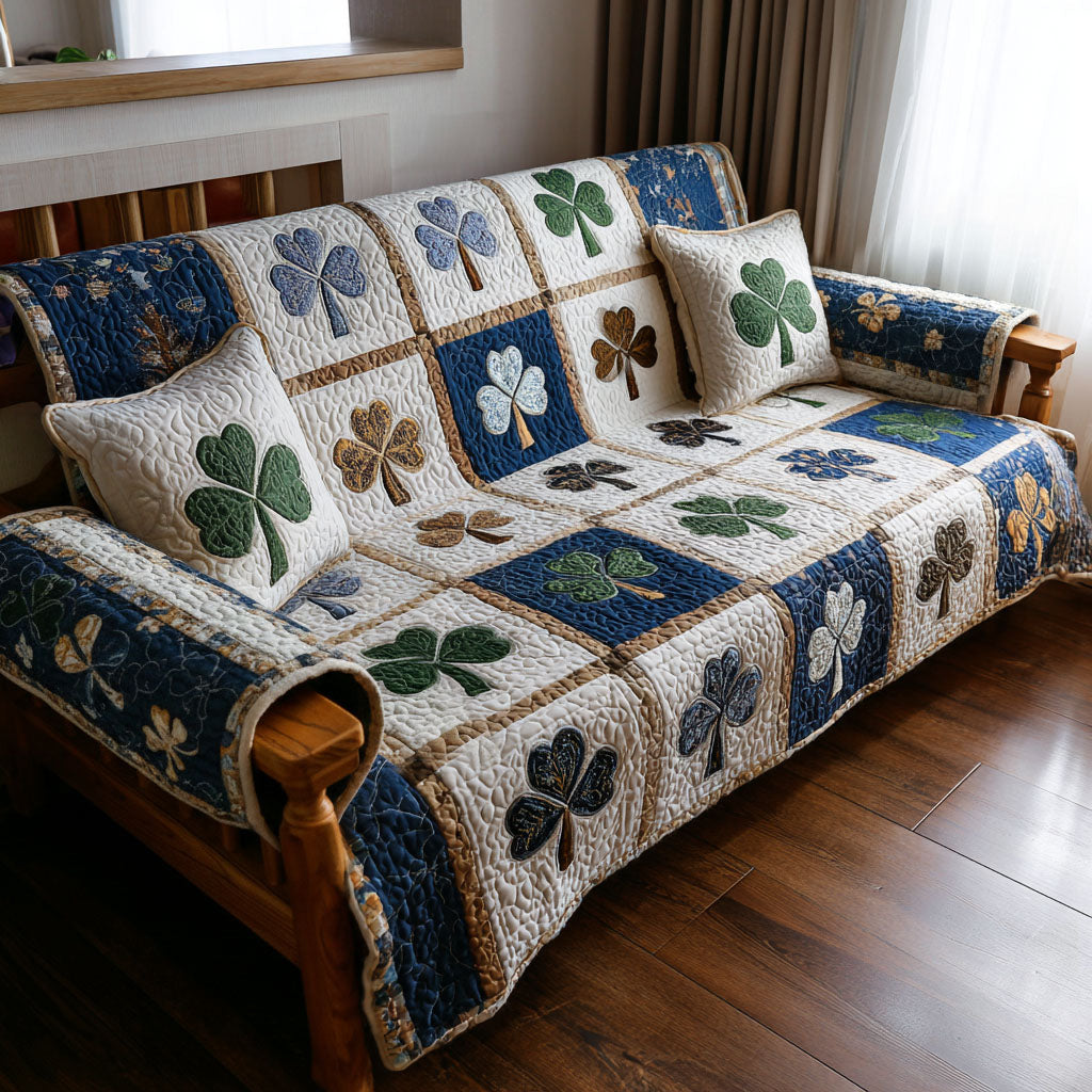 Shamrock Charm Quilted Sofa Cover Best Sofa Slipcovers Top 10 Mother's Day Gift Ideas