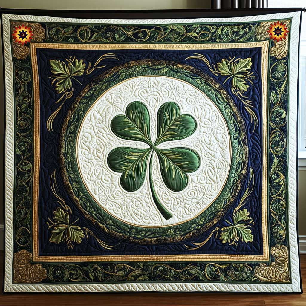 Shamrock Dream Quilt Blanket Cute Soft Blanket Saint Patrick's Day Gifts