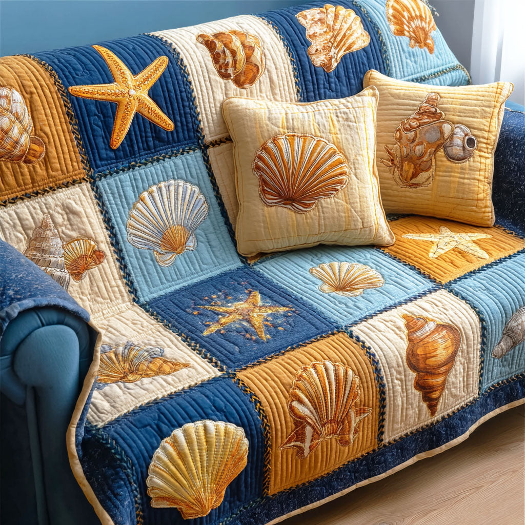 Shore Living Quilted Sofa Cover Couch Seat Covers Simple Father's Day Gift Ideas