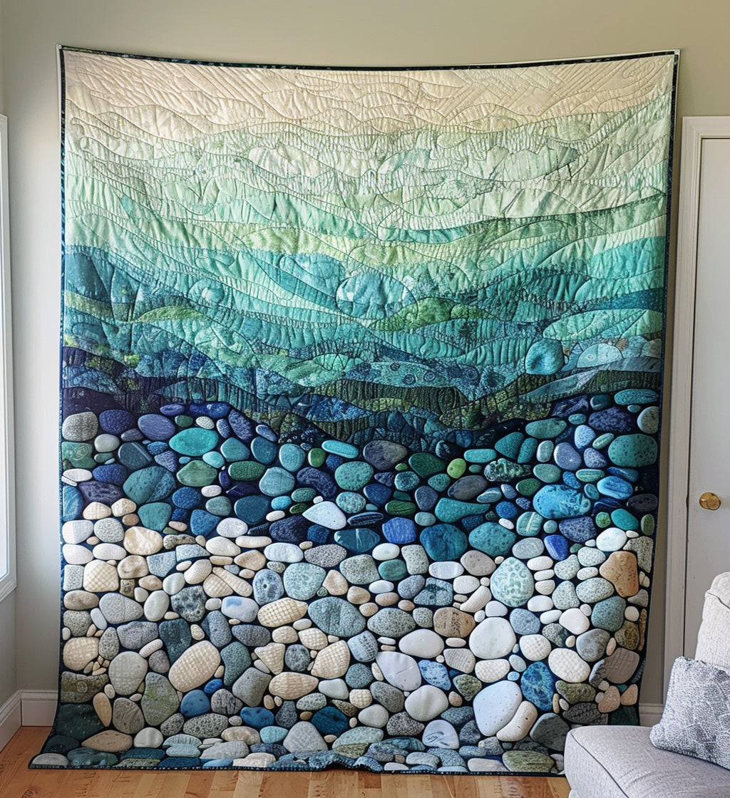 Shoreline Serenity Quilted Blanket Best Bedspread Set Last Minute Father'sDay Gifts