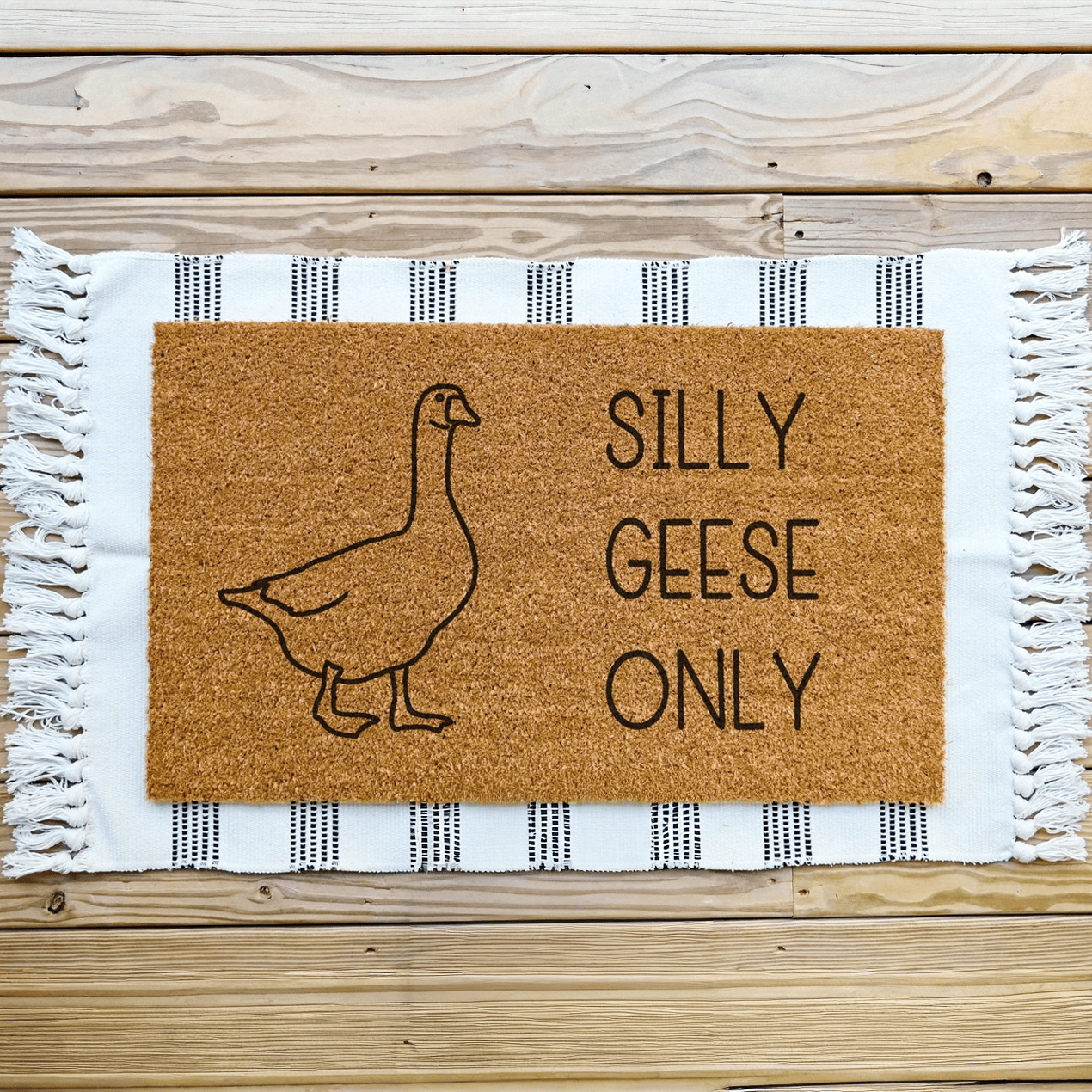 Silly Geese Only Doormat Funny Welcome Mat Home Decor Gifts Ideas For Besties