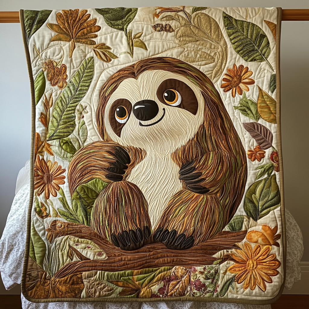 Sloth Haven Quilted Blanket Good Sheet Sets Gifts For Father In Law