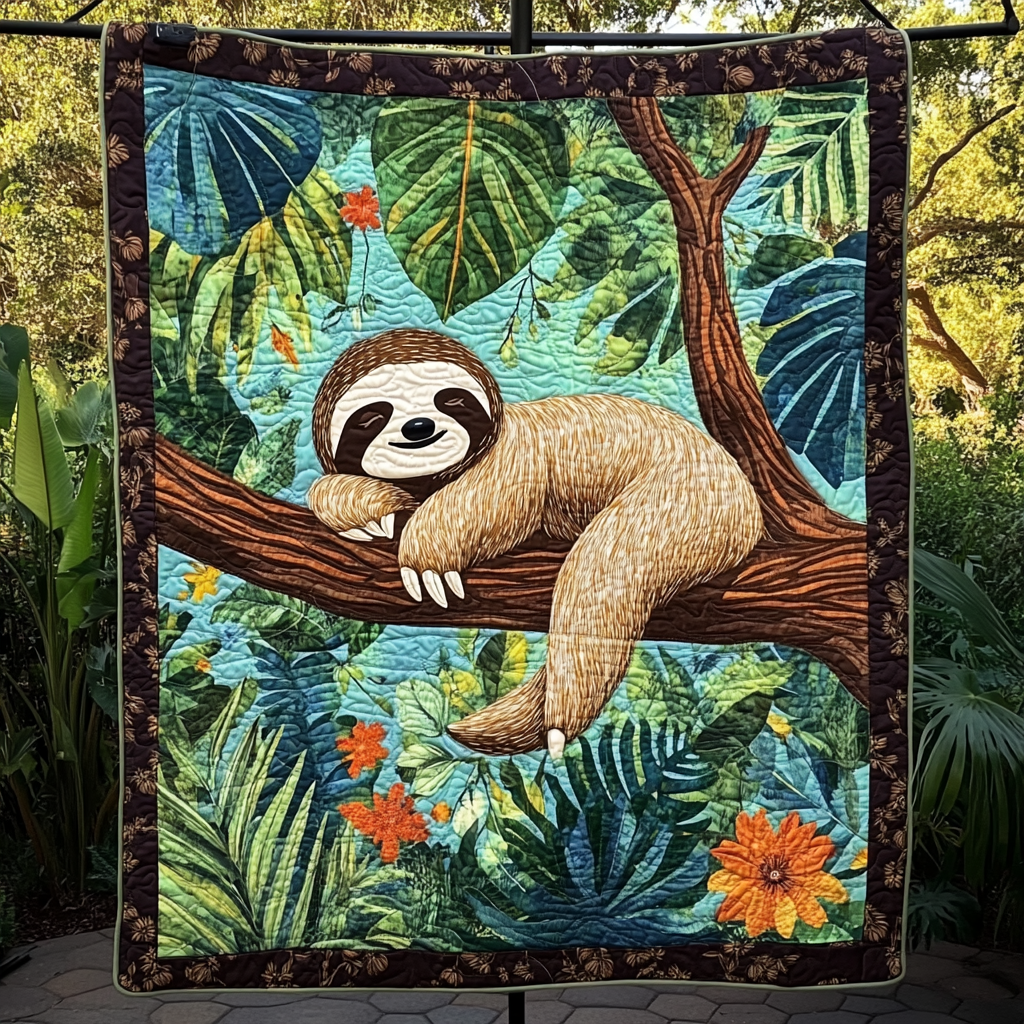 Slow and Steady Quilted Blanket Cozy Bedroom Decor Father's Day Presents From Daughter