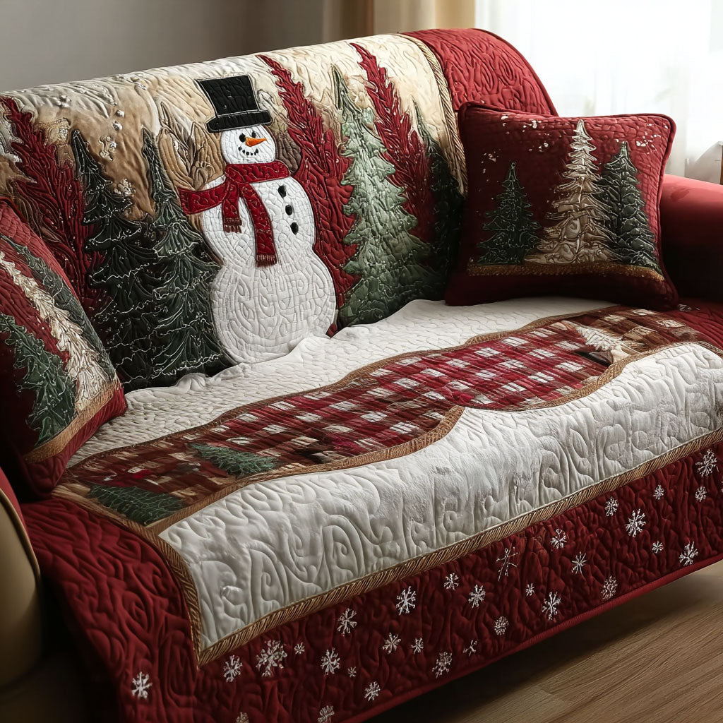 Snowball Buddies Quilted Sofa Cover Cool Sofa Covers Christmas Gift Ideas For Mom