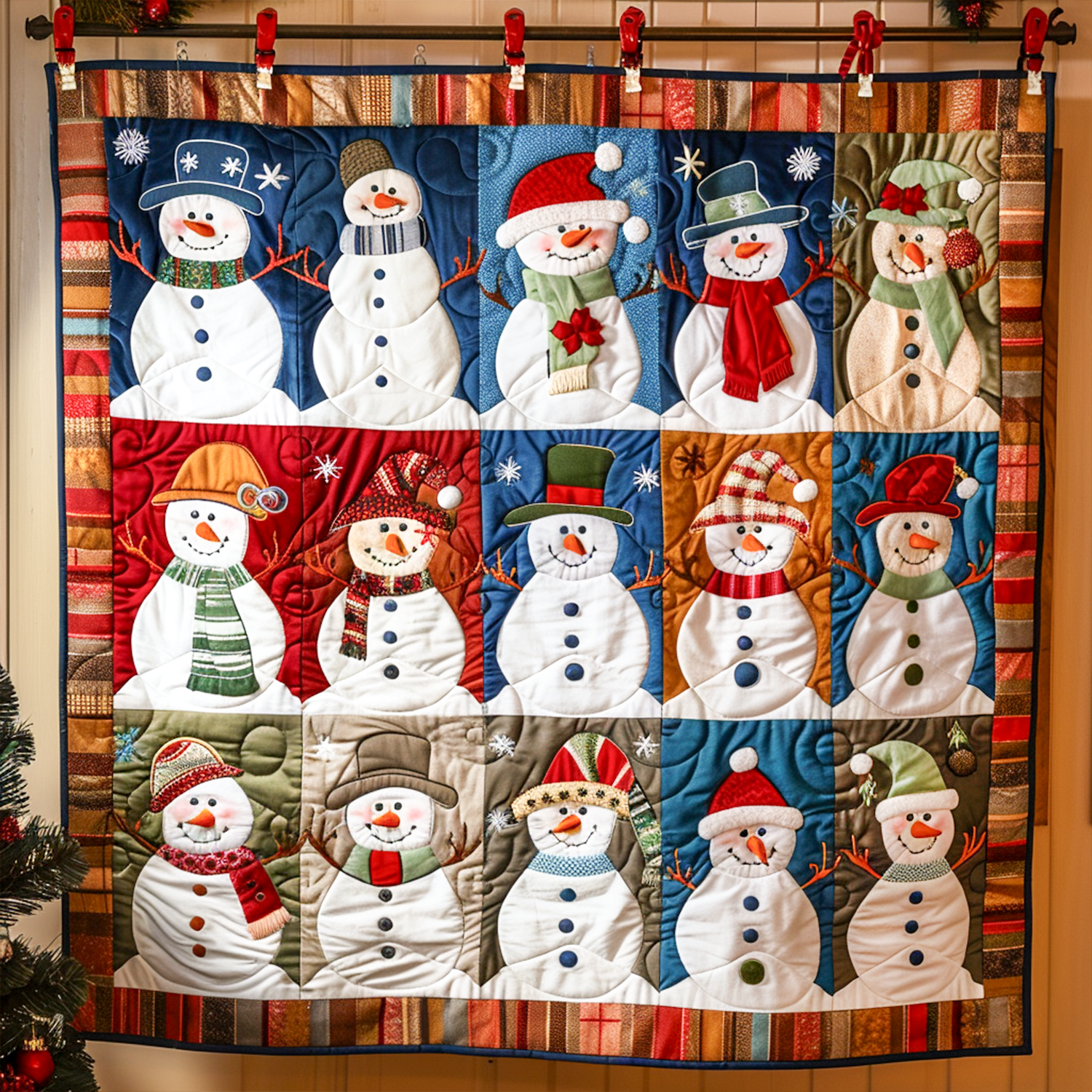 Snowy Cheer Quilted Blanket Xmas Room Decorating Ideas Christmas Present Ideas For Grandmother
