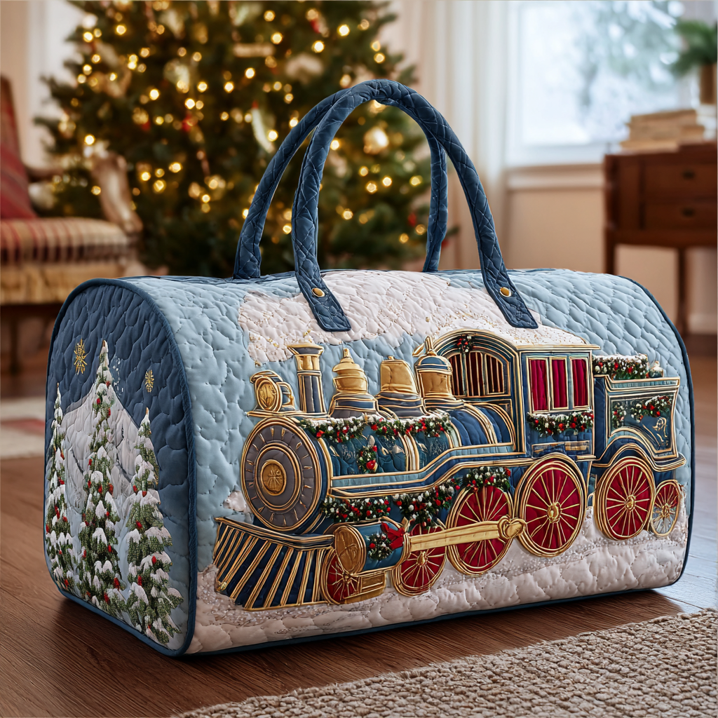Snowy Ride Quilted Duffle Bag Best Womens Travel Bags Christmas Ideas For Wife