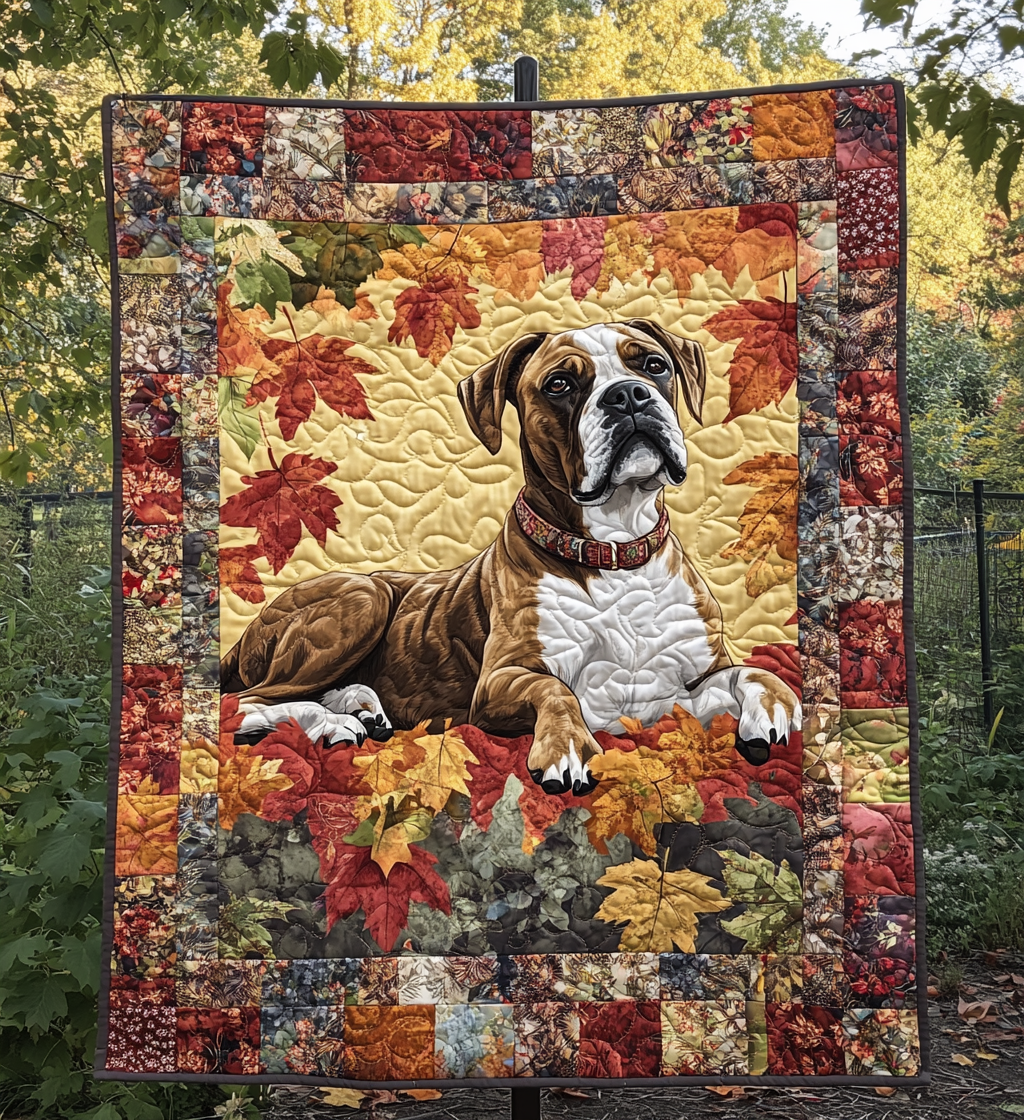 Soft Boxer Hug Quilted Blanket Bedroom Decor Doggy Presents For Christmas