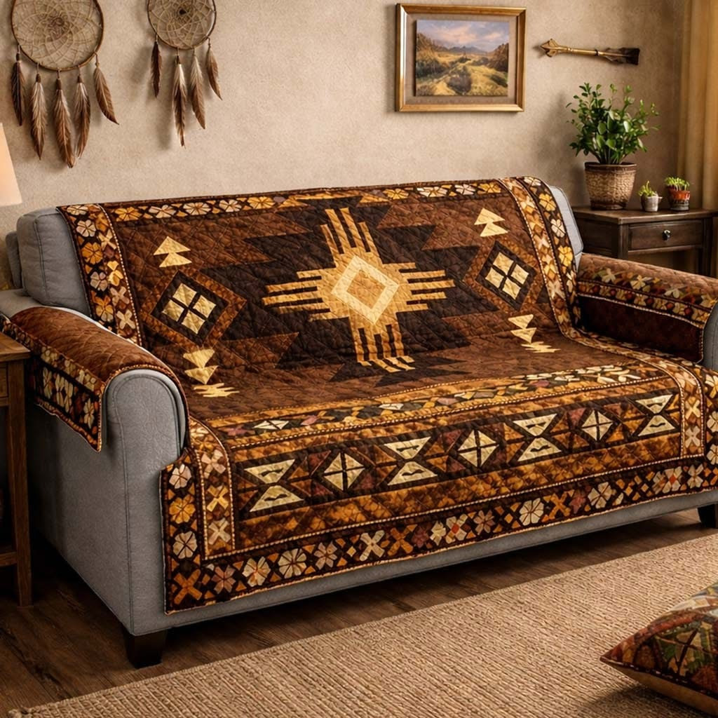 Southwest Heritage Quilted Sofa Cover Best Couch Covers Native American Gifts Ideas