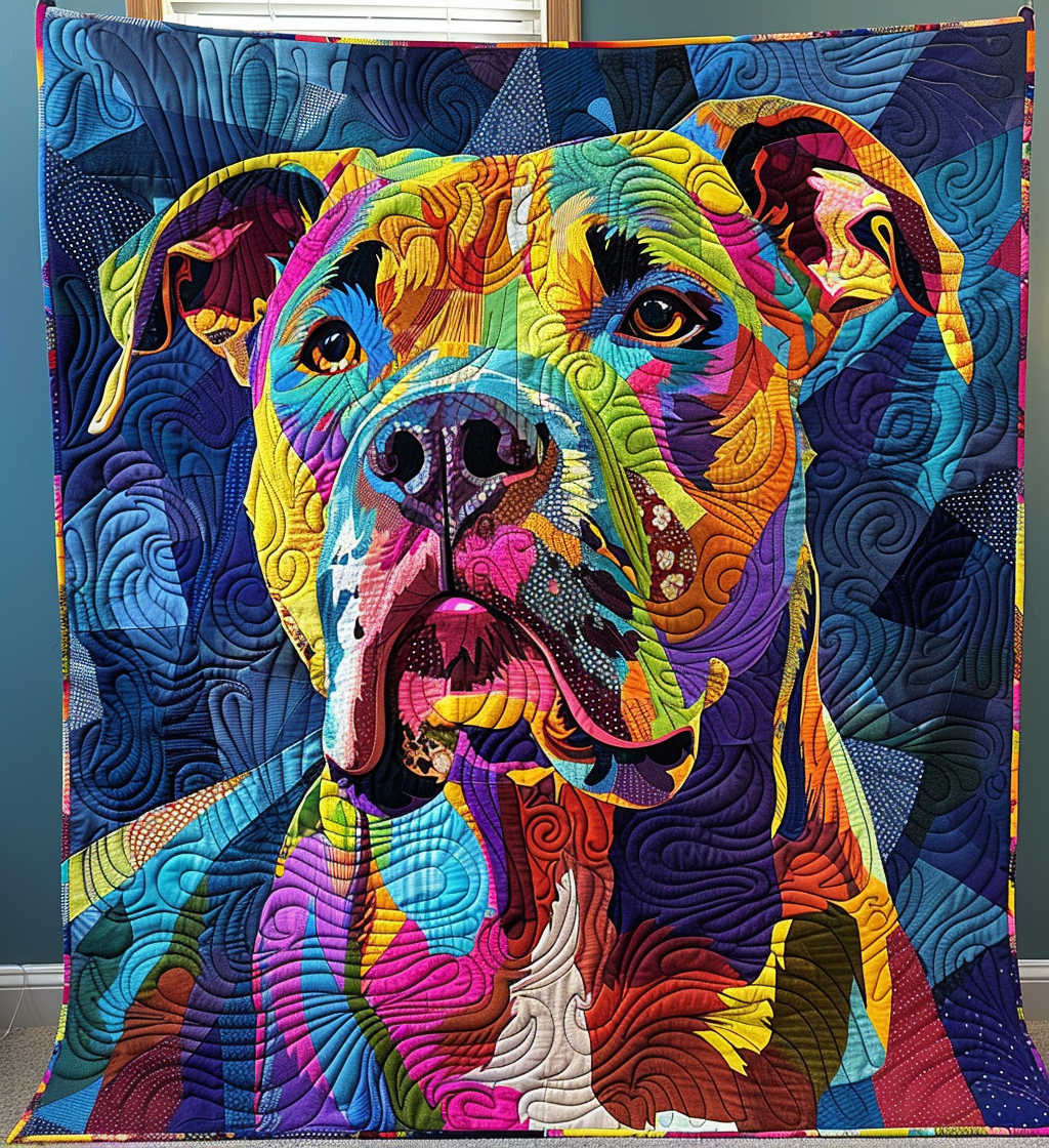 Spectrum Pup Adventure Quilted Blanket Over The Bed Decor Presents For Dog Owners