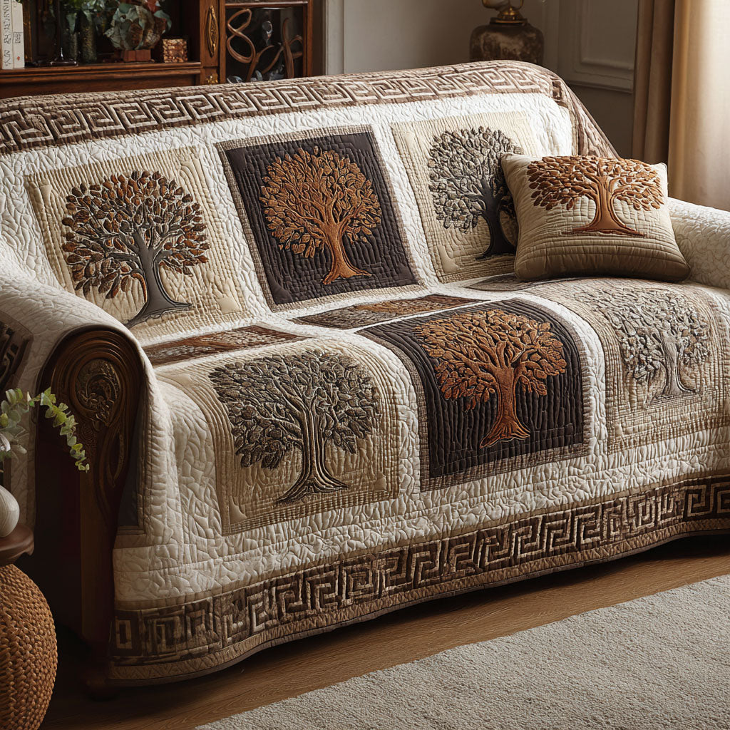Spiritual Roots Quilted Sofa Cover Best Couch Covers Tree Of Life Gift Items