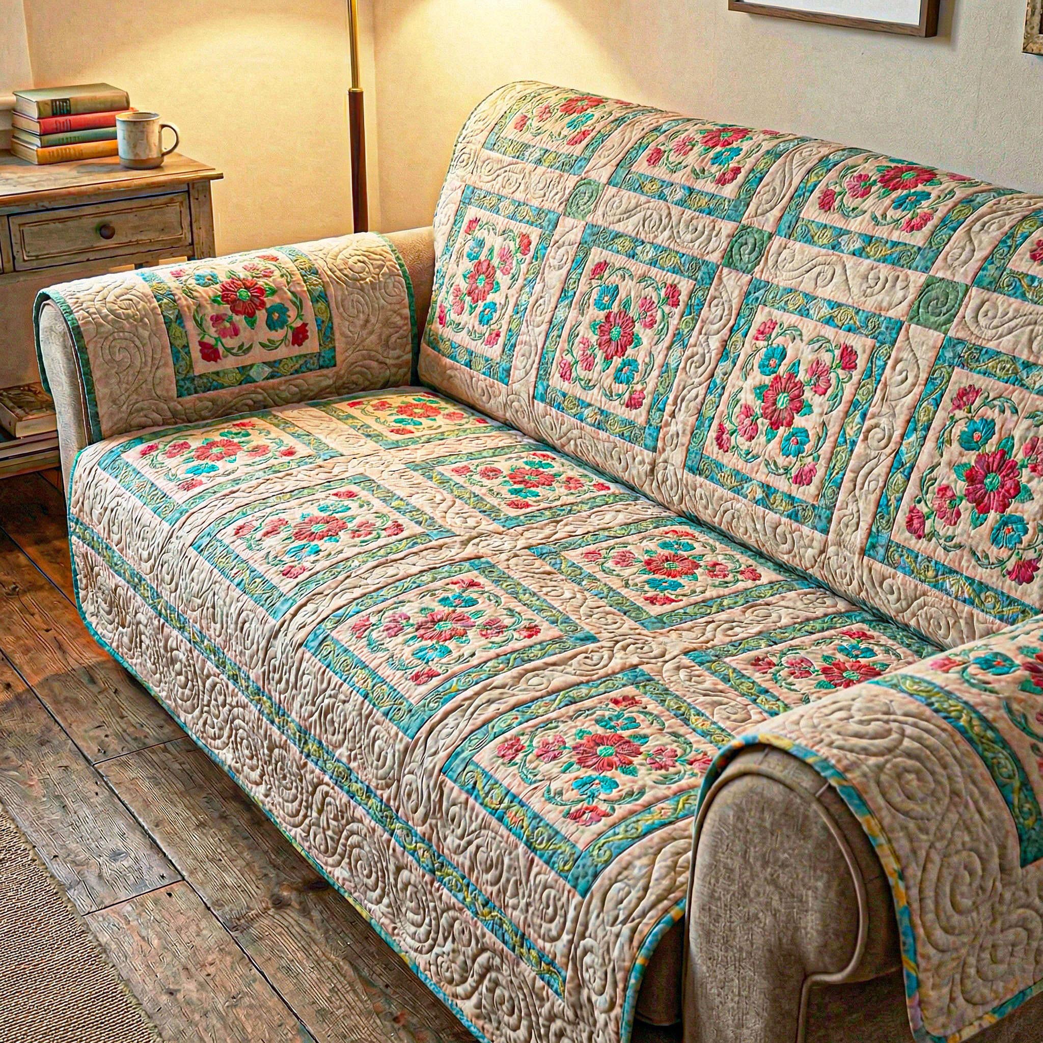 Spring Touch Quilted Sofa Cover Nice Sofa Covers Mother's Day Gifts For Wife