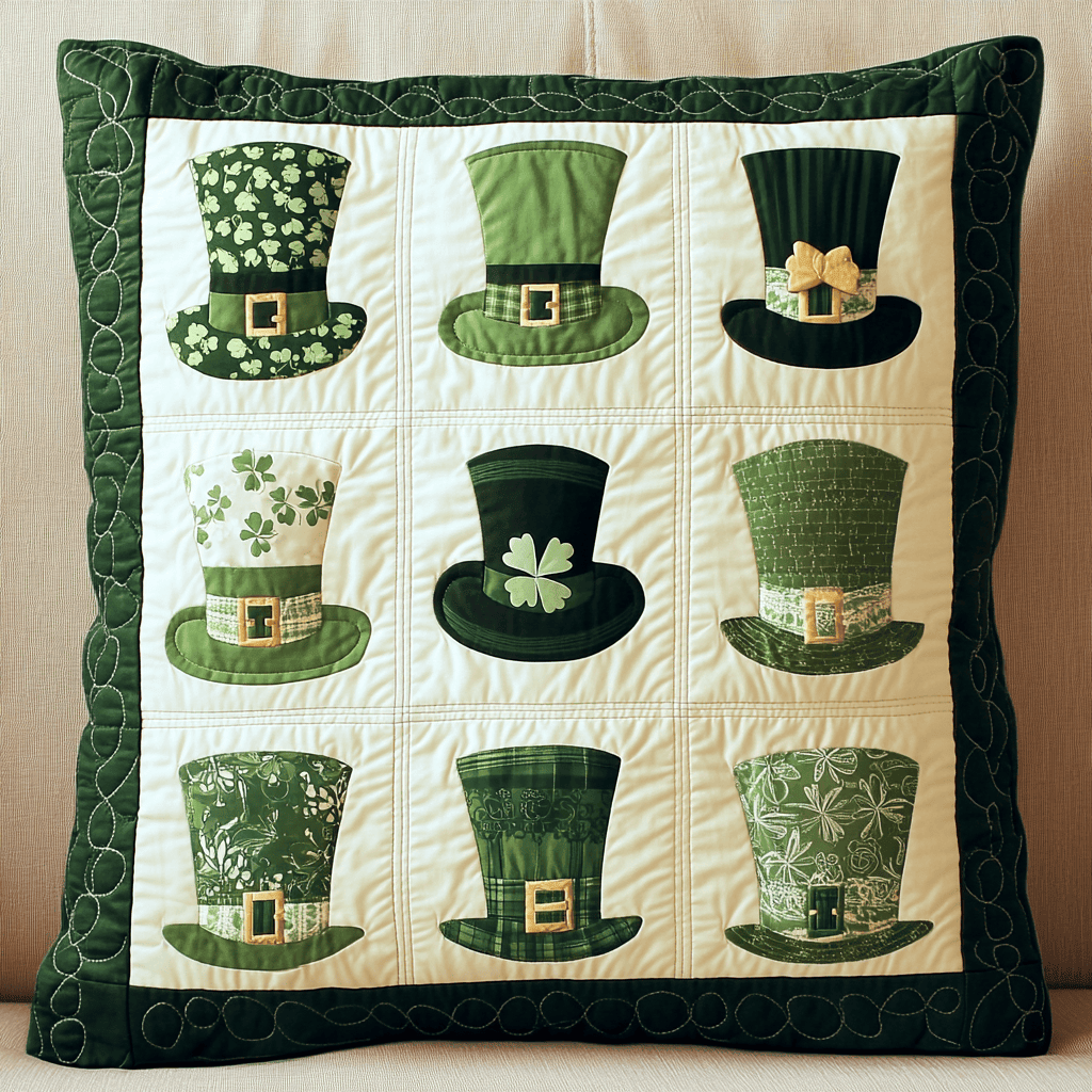 St Patrick's Day Quilt Pillow Case Sofa Pillow Covers Happy St Patrick'S Day Gifts