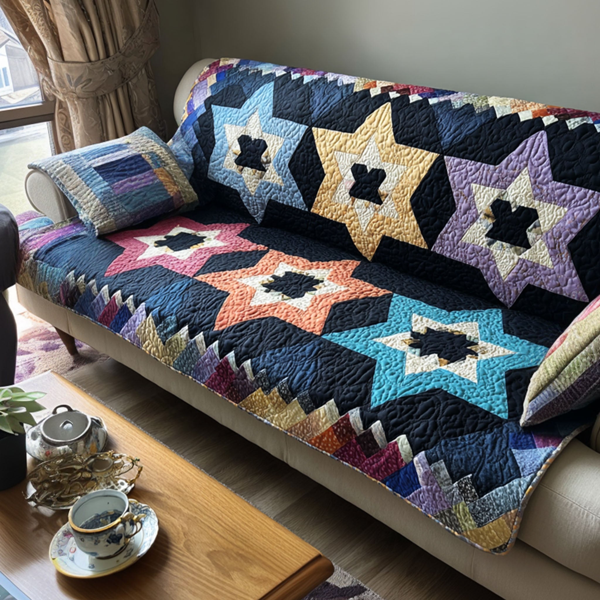 Star Tradition Quilted Sofa Cover Best Sofa Covers Jewish Gifts For Him