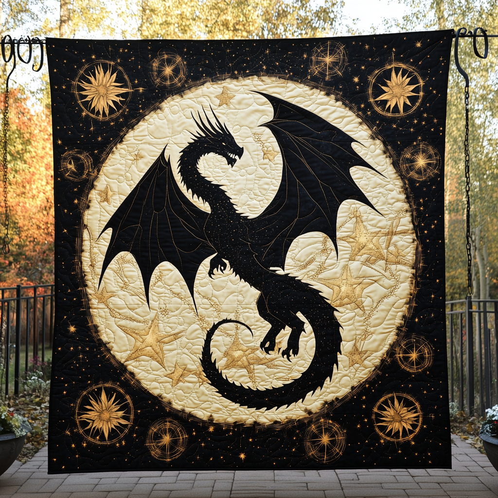 Starlight Guardian Quilted Blanket Bed Decor Ideas Best Dragon Christmas Gifts