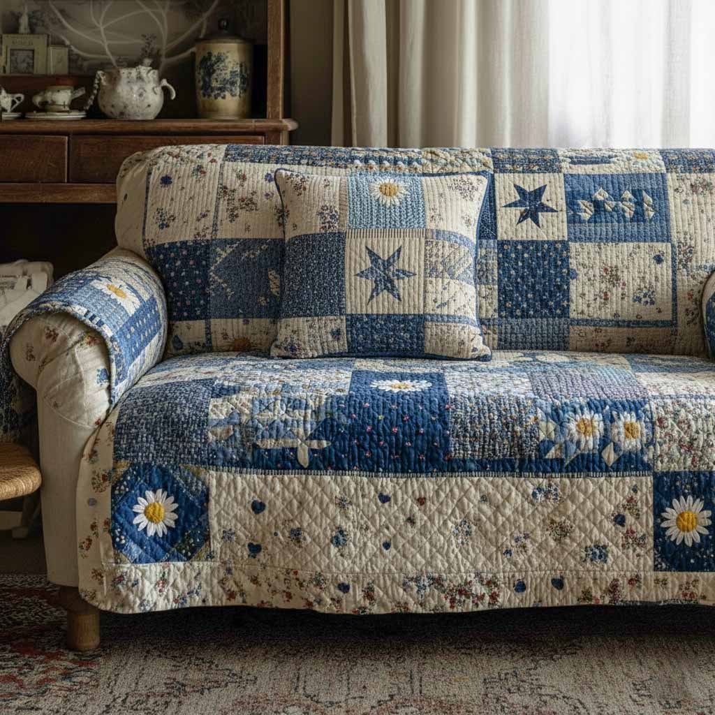 Starry Home Quilted Sofa Cover Sofa Seat Covers Special Birthday Gifts For Grandma