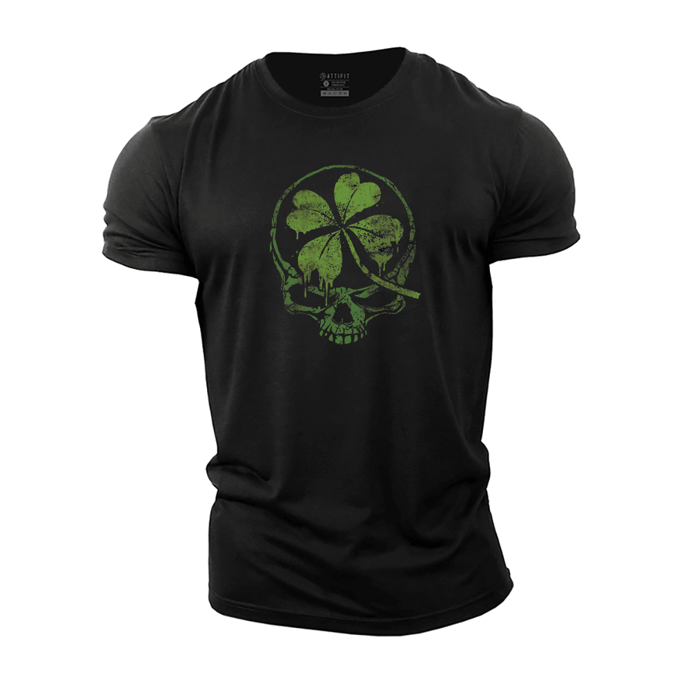 St.Patrick's Lucky Skull T-Shirt Fathers Day Gift From Daughter