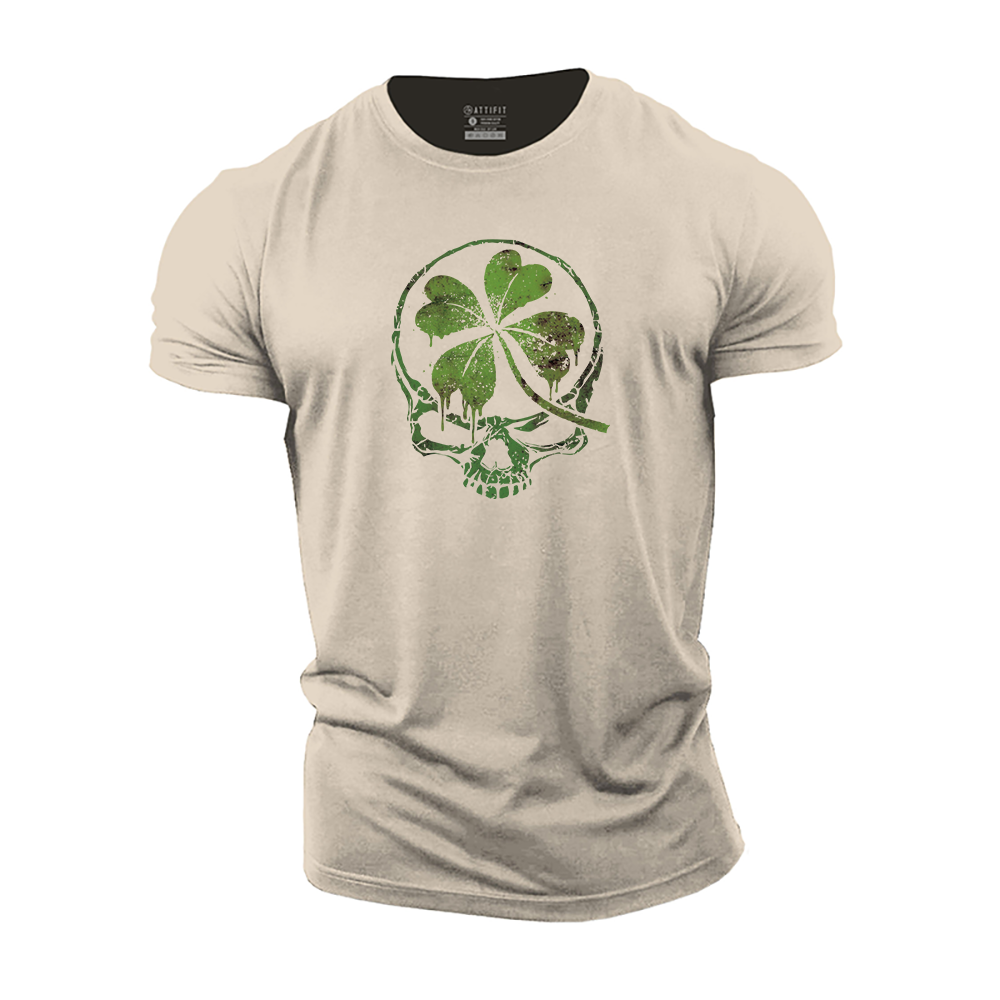 St.Patrick's Lucky Skull T-Shirt Fathers Day Gift From Daughter - Image 5