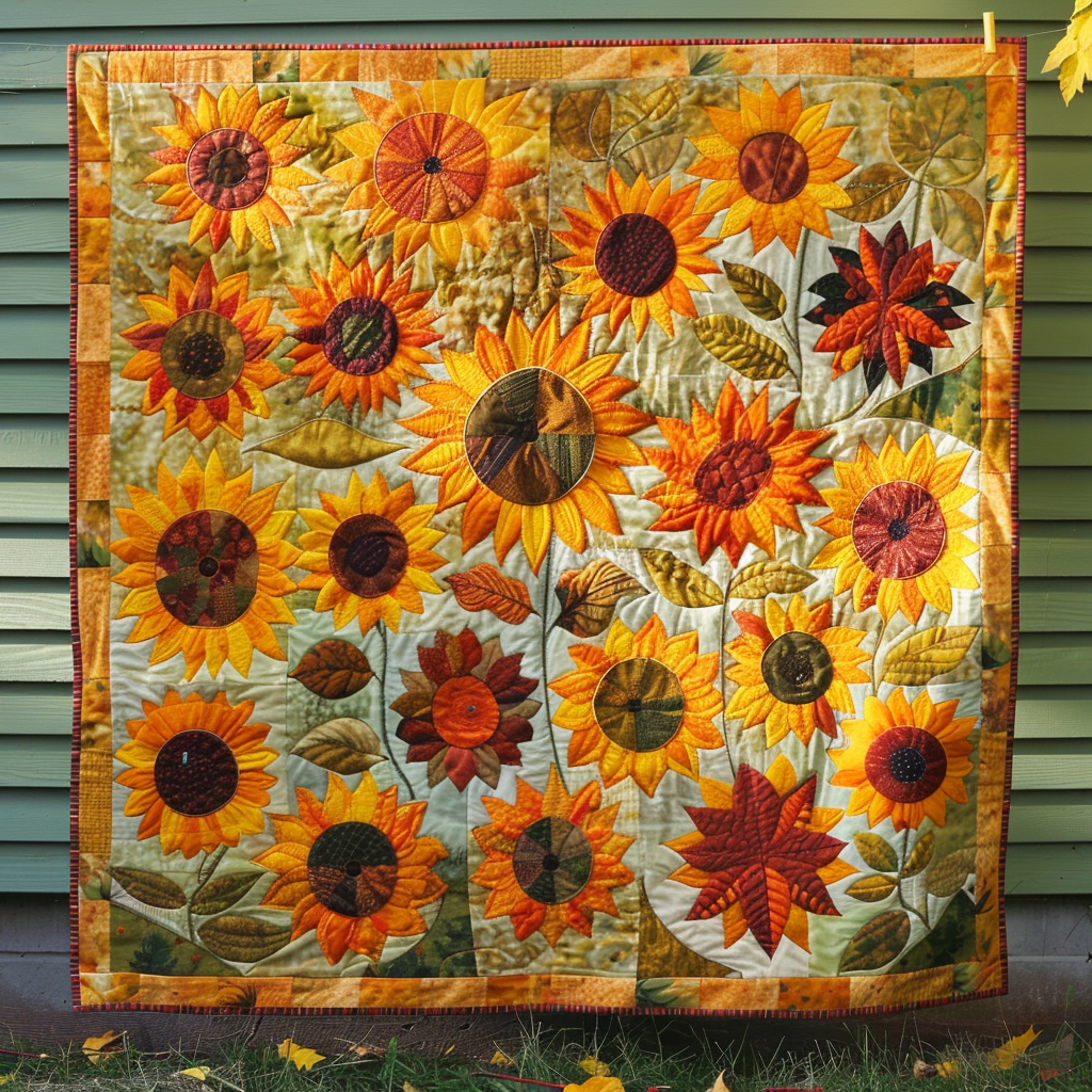 Sunflowers Garden Quilted Blanket Best Sheets Ever Great Mother's Day Gifts For Mom