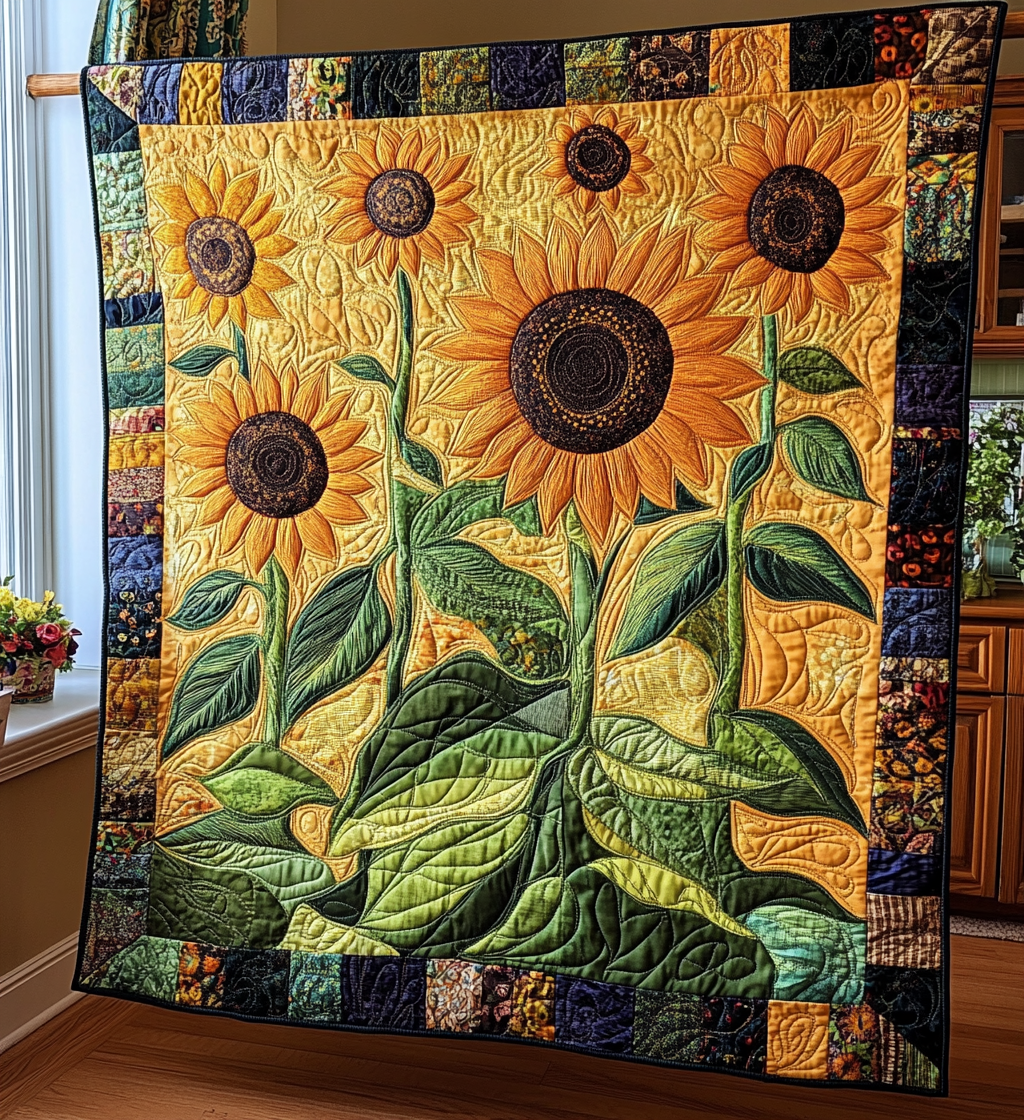 Sunny Sunflowers Quilted Blanket Best Bedsheets Awesome Mother's Day Gifts For Mom