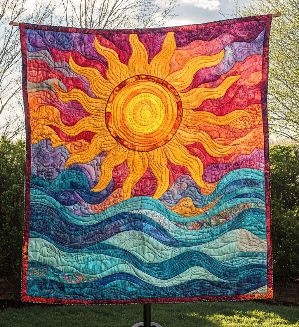 Sunshine Parade Quilted Blanket Cool Bedroom Decor Presents For Mothers
