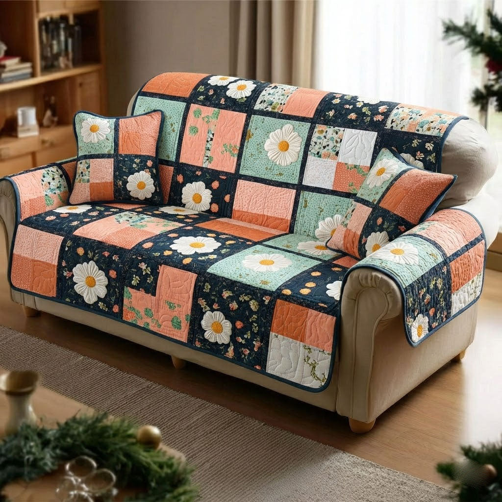 Sweet Petals Quilted Sofa Cover Furniture Covers Good Gifts For Mom
