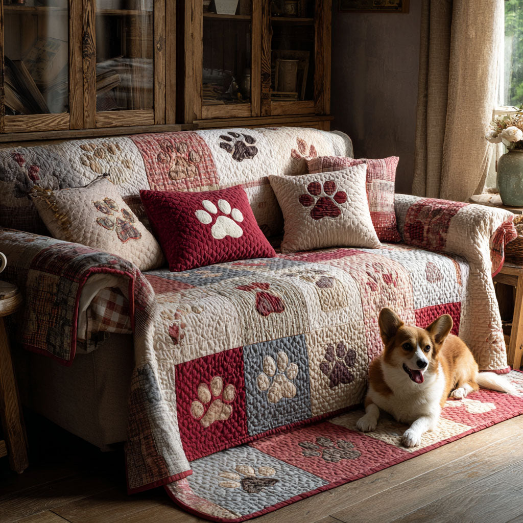 Sweetheart Paws Quilted Sofa Cover Couch Covers For Couches Top Gifts For Dog Owners