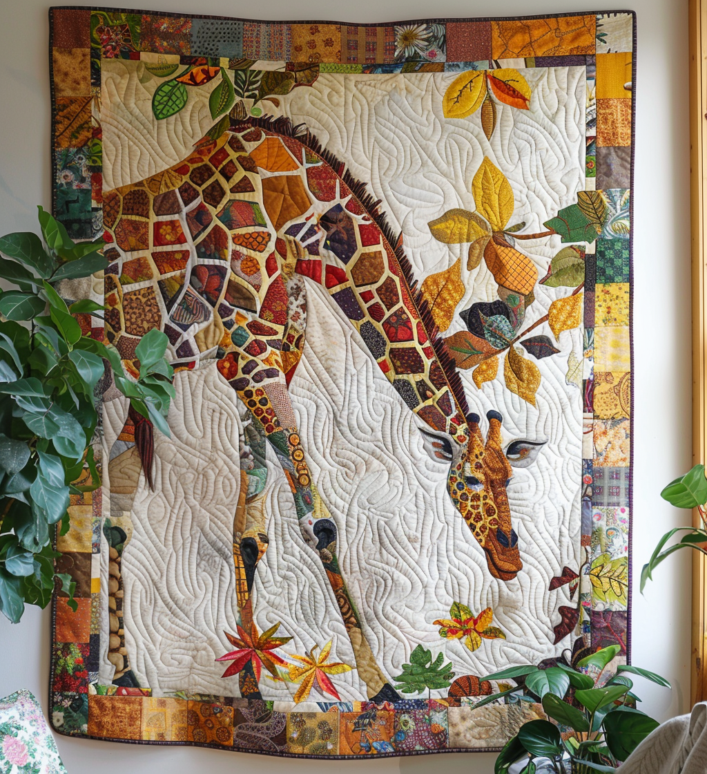 Tall Tales Quilted Blanket Boho Bedroom Decor Unusual Giraffe Gifts