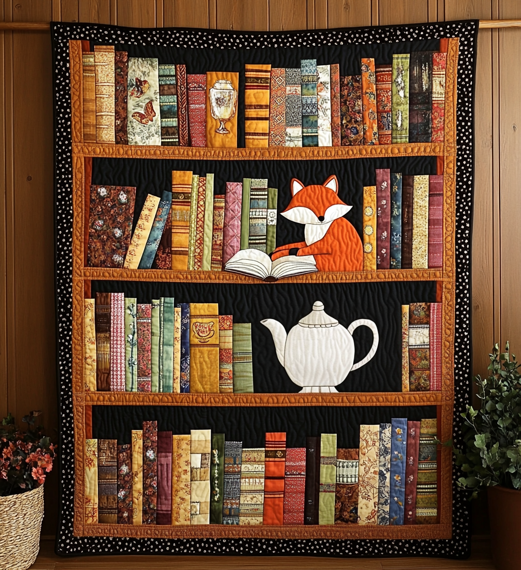 The Book Nook Quilted Blanket Aesthetic Room Decor Book Themed Birthday Presents