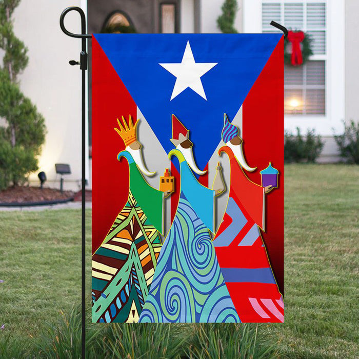 Three Kings Day Puerto Rico Christmas Flag Home Decor Gifts For Religious Merch