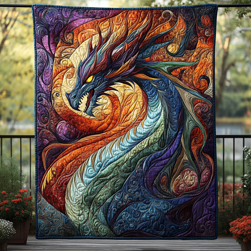 Thunderwing Quilted Blanket Bed Decor Ideas Dragon Items For Lovers