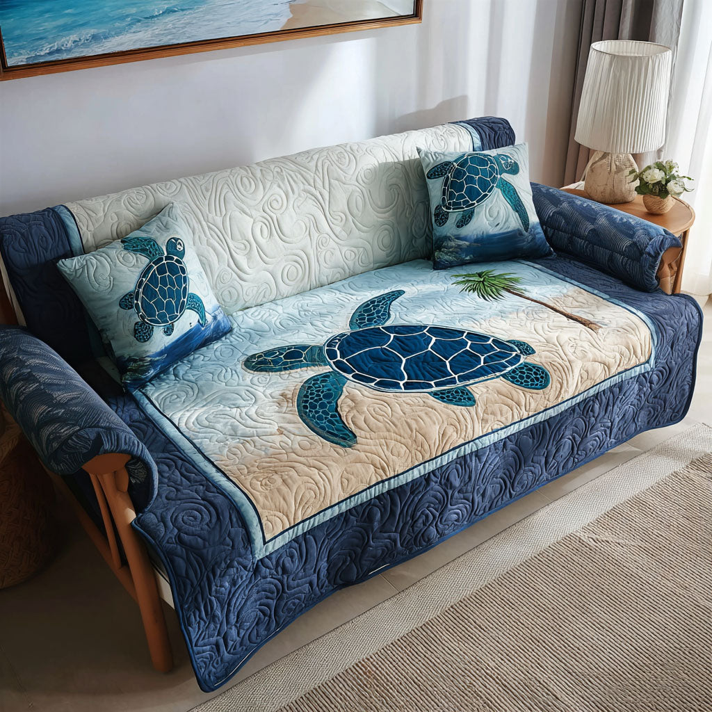 Timeless Drift Quilted Sofa Cover Living Room Decor Ideas Unique Sea Turtle Gifts