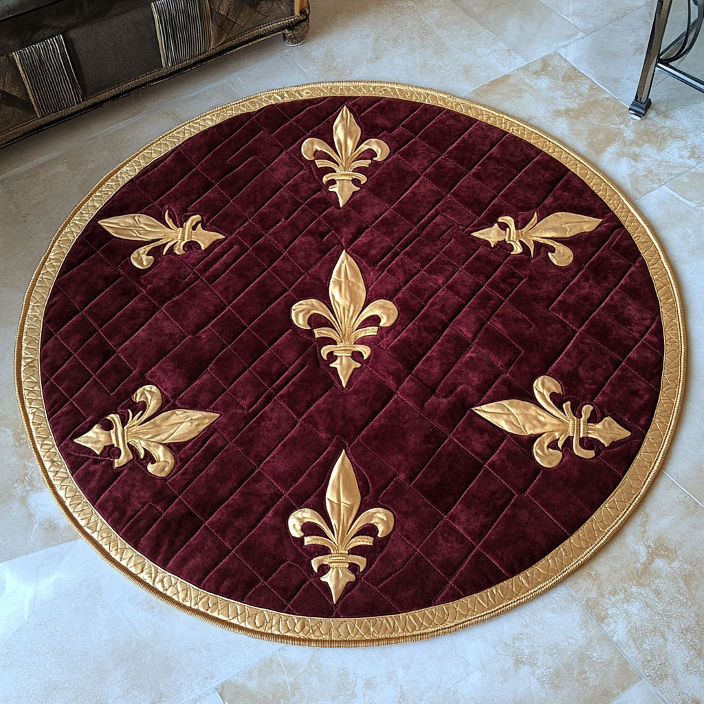 Timeless Fleur Quilted Round Mat Entryway Christmas Decor Ideas Flower Arrangement Ideas