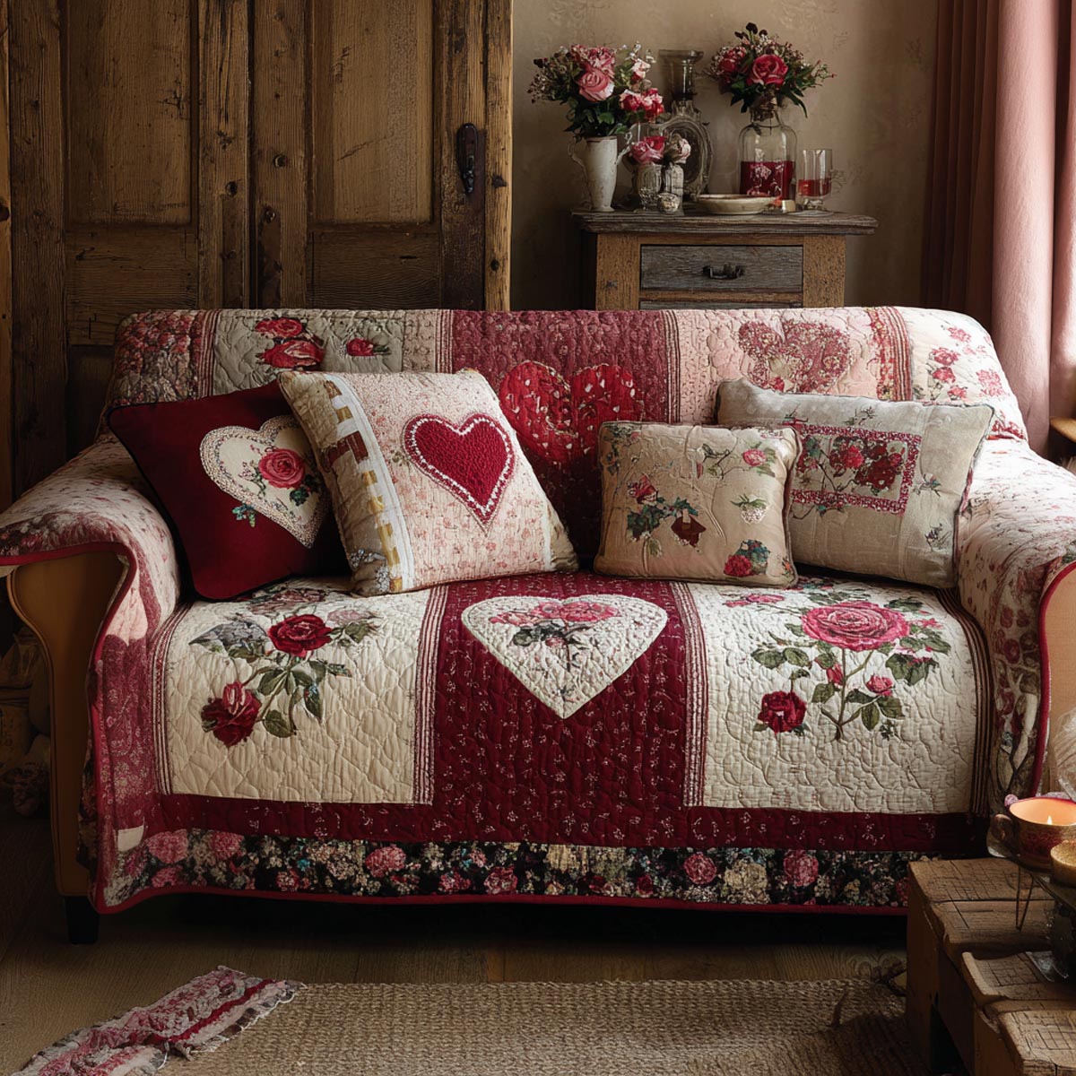 Timeless Love Quilted Sofa Cover Best Sofa Covers Valentine Day Gifts For Relatives
